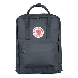 Fjällräven Kanken Graphite Bookbag.